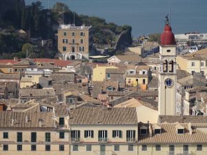 Kerkyra de hoofdstad van Corfu